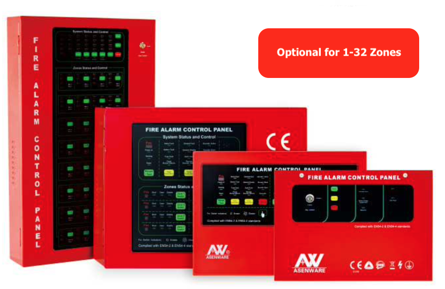 AW-CFP2166 Conventional Fire Alarm Control Panel (Optional for 1-32 Zones)